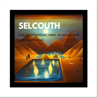 selcouth rare strange marvelous text sticker Posters and Art